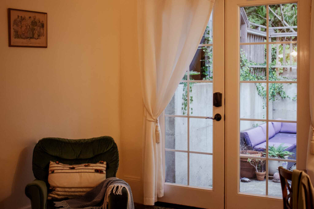 View of patio from Garden room