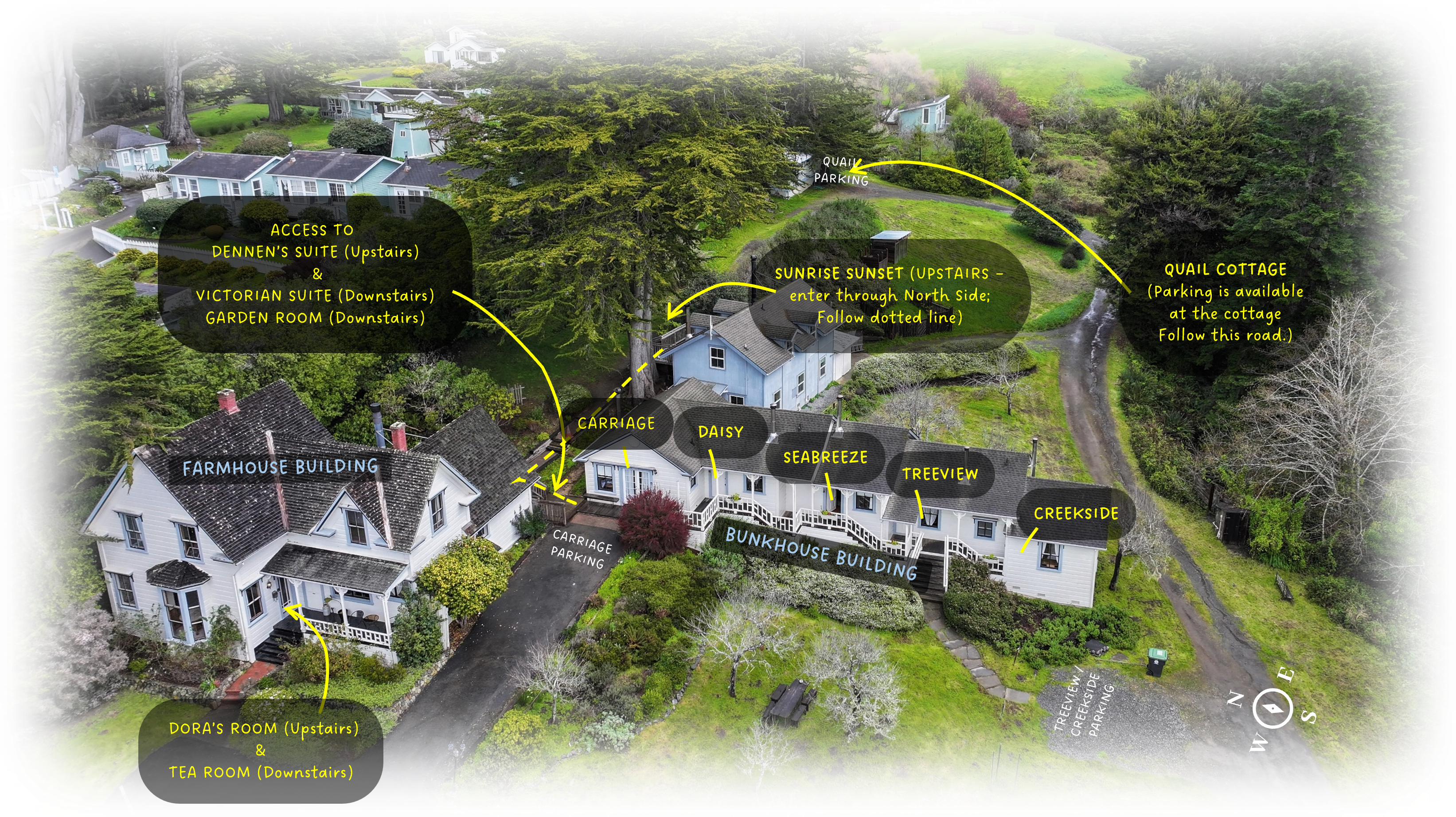 Property map of Dennen's Victorian Farmhouse