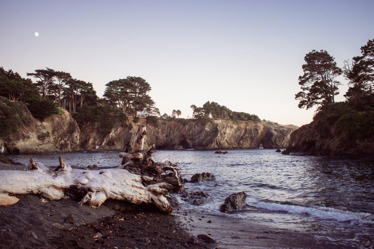 Secluded beach at the nearby Buckhorn Cove